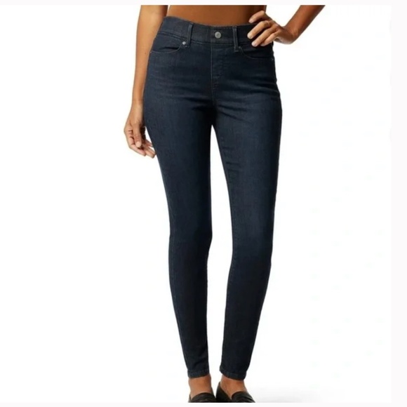 Levi Strauss Signature Women's Shaping Perfect Pull On Skinny Jeans, Blue, 6 - Picture 1 of 5